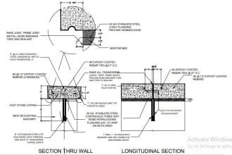draft windows doors railings and coping stone shop drawings