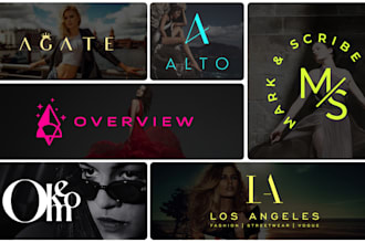 do modern fashion luxury apparel and clothing logo