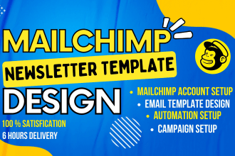 do responsive mailchimp newsletter template, email campaign