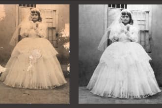 restore, repair, retouch and colorize your old photo