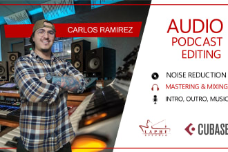 podcast editing remove noise, clean voices, sound effects