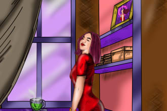 custom illustration, vector, sketch, drawing, cartoon