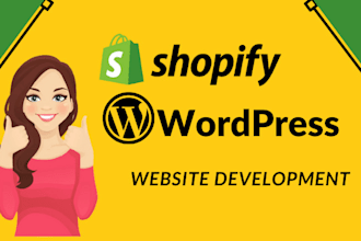 develop wordpress and shopify website