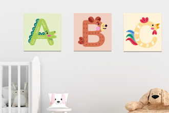 to make digital wall arts for kids rooms on etsy