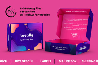 create packaging box design, mailer box design and subscription box