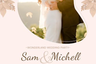 design invitation cards for weddings, birthdays and for any occasion