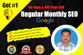 provide monthly SEO service using top da tiered backlinks