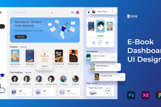 design trendy admin dashboard UI UX for web app saas in figma