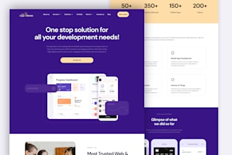 a stunning and unique landing page in figma