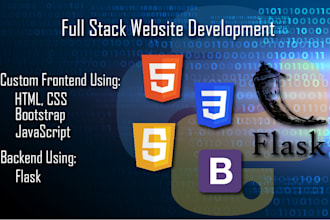 make website with custom frontend and flask backend