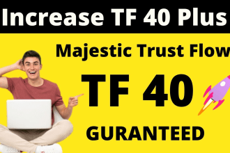 increase your website trust flow tf to 40 plus