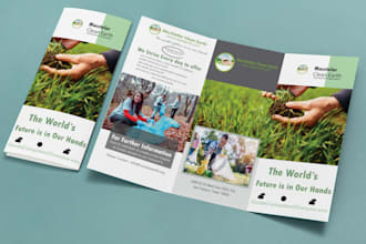 design marketing brochure, flyer, leaflet and pamphlet