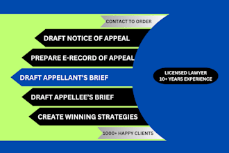 be your appellate support services provider in your entire appeals process