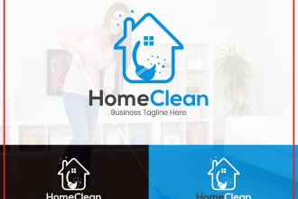 do creative home cleaning logo for you with my on creativity