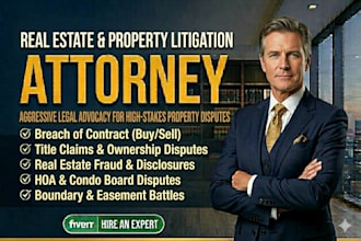 be your real estate and property litigation attorney