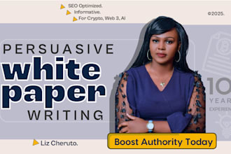 write high converting white papers for b2b and saas brands
