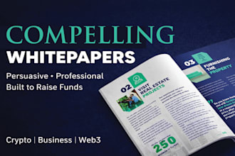 create a professional web3, saas, and blockchain whitepaper