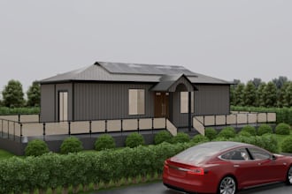 design 3d container house models sketchup with 2d plan