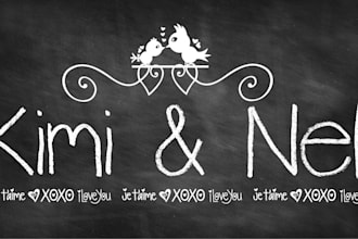 make you a custom chalkboard text style design