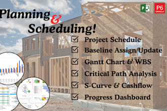 create your construction schedule using ms project or p6