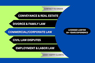 offer you professional legal advice on any area of law