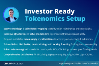 setup your crypto tokenomics for web3 defi gamefi token