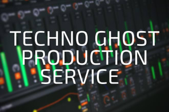 be your techno and house ghost producer