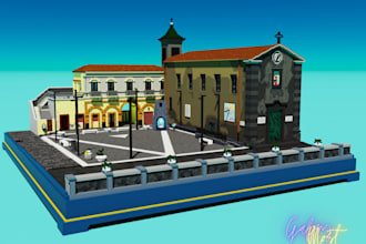 create a custom voxel character, object, scene or building