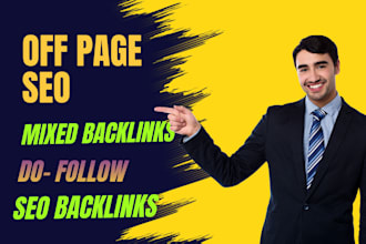 do 200 seo mixed backlinks on high da PR sites