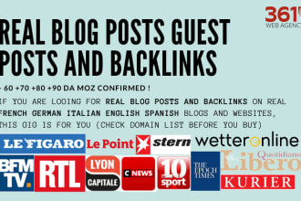 high da 90 real backlink france germany italy spain portugal