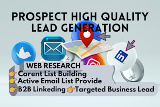 do data entry b2b lead generation and web research job