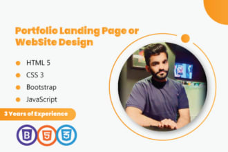 create a modern website design using html css, bootstrap, react js