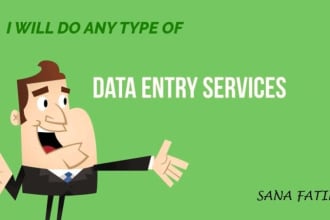 do data entry, copy paste, excel data entry work