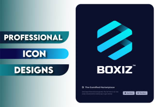 create a modern app icon design for your app and website