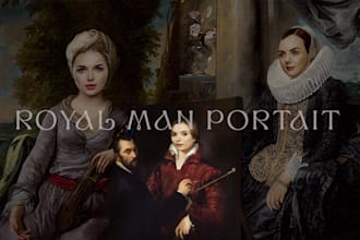 make you a royal portrait that you can print