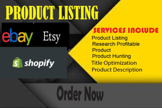 upload your product on ebay, ebay lister, etsy lister,poshmark lister ebay seo