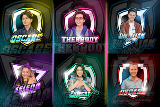 draw portrait for logo gaming, twitch, emotes
