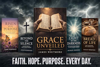christian book cover design for kindle, custom christian book cover, religious