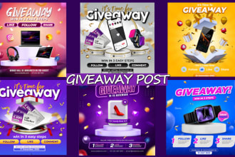 design instagram, facebook posts  stories design giveaway post,crypto news post