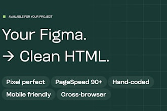 convert figma to HTML, CSS and js