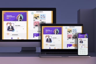 personal portfolio website or digital marketing agency website in wordpress