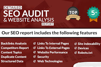 website audit with competitor analysis at economical price
