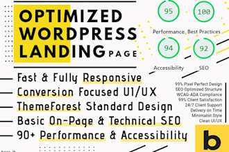 build fast, responsive and SEO friendly bricks landing page