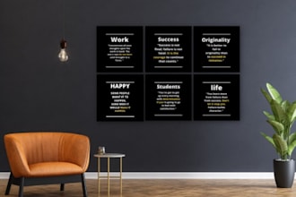 design 300 inspirational motivational HD image quotes with your logo