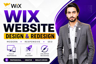 wix website redesign, design wix website and build wix website