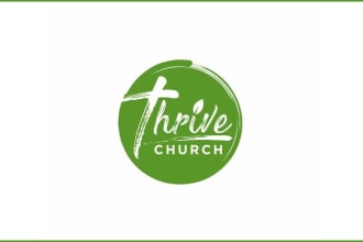 do awesome christian,religious or ministry unique minimalist church logo