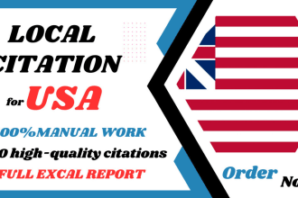500 local citation for local SEO for USA,UK,canada and all