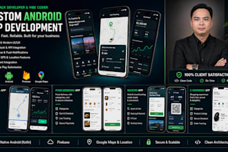 develop custom mobile app with API and backend integration