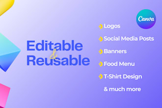 design business cards, food menu, logo and smp on canva