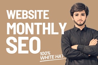 monthly SEO for website to rank your website on 1st page